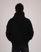 Black Premium Box Fit Hoodie - Embroidered Signature